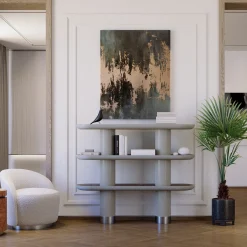 Mina 3.150 Libreria a 3 ripiani grigio pietra