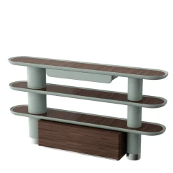 Mina Int4 Libreria a 3 ripiani azzurro pastello