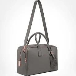 Mini borsa da weekend in Cristallo grigio