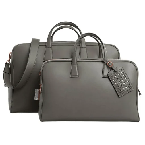 Mini borsa da weekend in Cristallo grigio