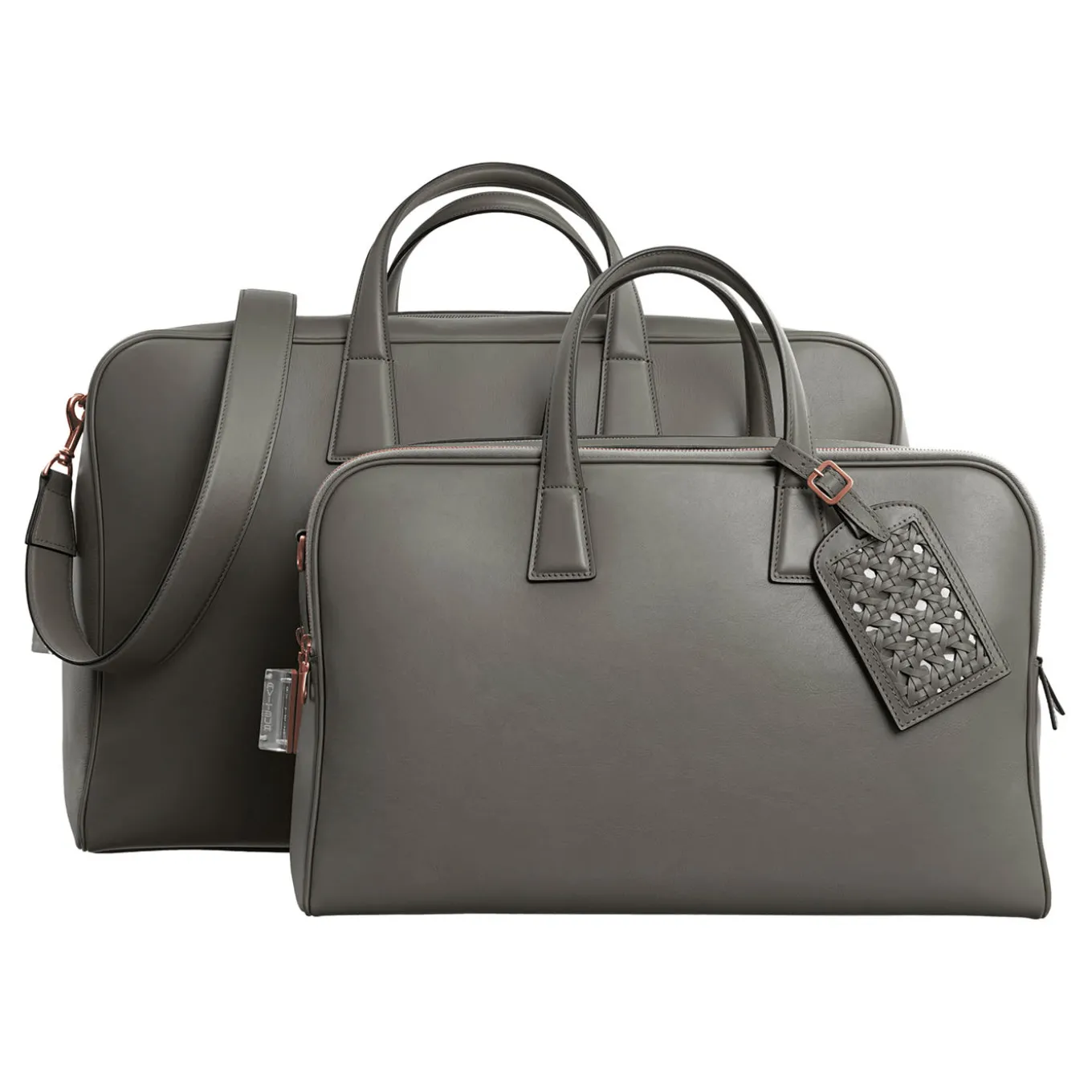Mini borsa da weekend in Cristallo grigio