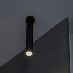 Mini lampada da soffitto Kyle Pl in ottone nero