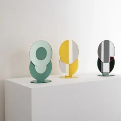 Minima Piccolo specchio da tavolo giallo