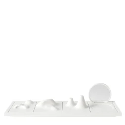 Misguardo Organizer da Scrivania Modulare in Ceramica Bianca