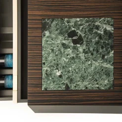 Mobile bar in ebano e marmo