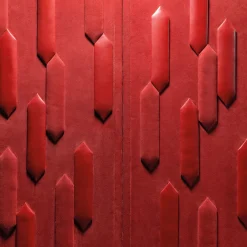 Mobile Bar Marcello in Pelle Rossa