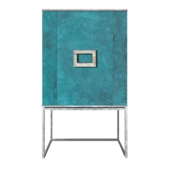 Mobile Bar Marion Turchese e Argento