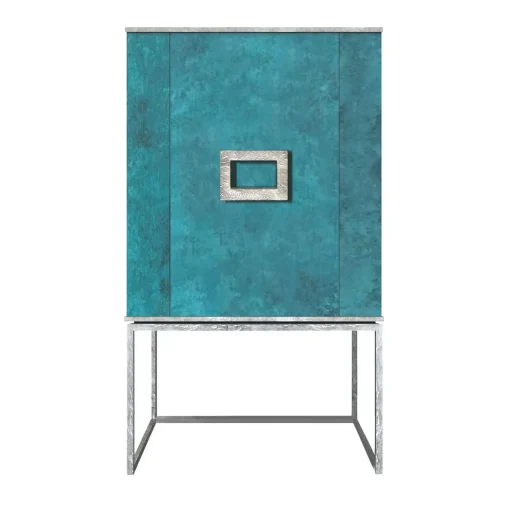 Mobile Bar Marion Turchese e Argento