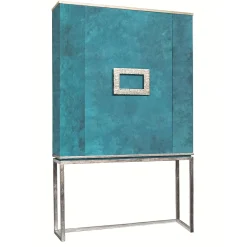 Mobile Bar Marion Turchese e Argento