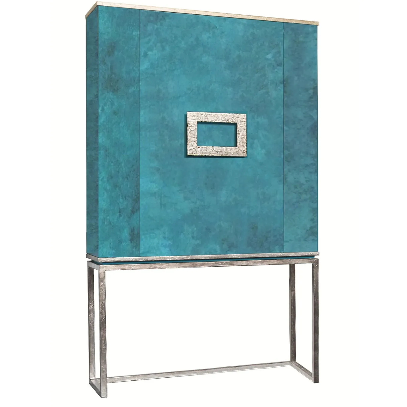Mobile Bar Marion Turchese e Argento
