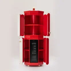 Mobile Bar Pollock Bianco e Rosso