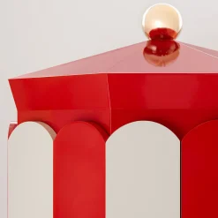 Mobile Bar Pollock Bianco e Rosso