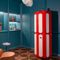 Mobile Bar Pollock Bianco e Rosso