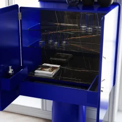 Mobile bar Regis a 2 porte blu oltremare