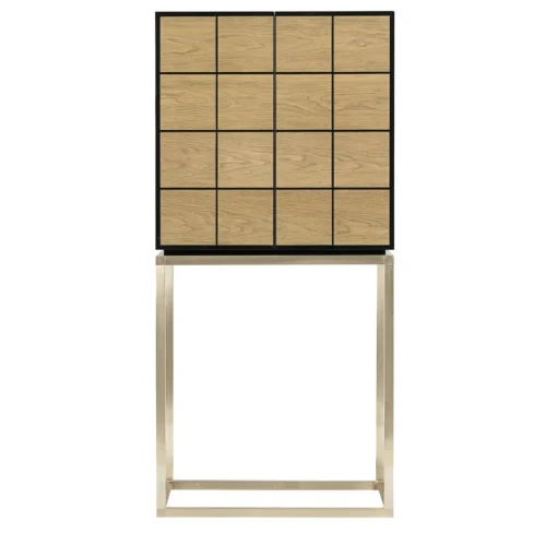 Mobile bar Riesling Rovere grigio spazzolato