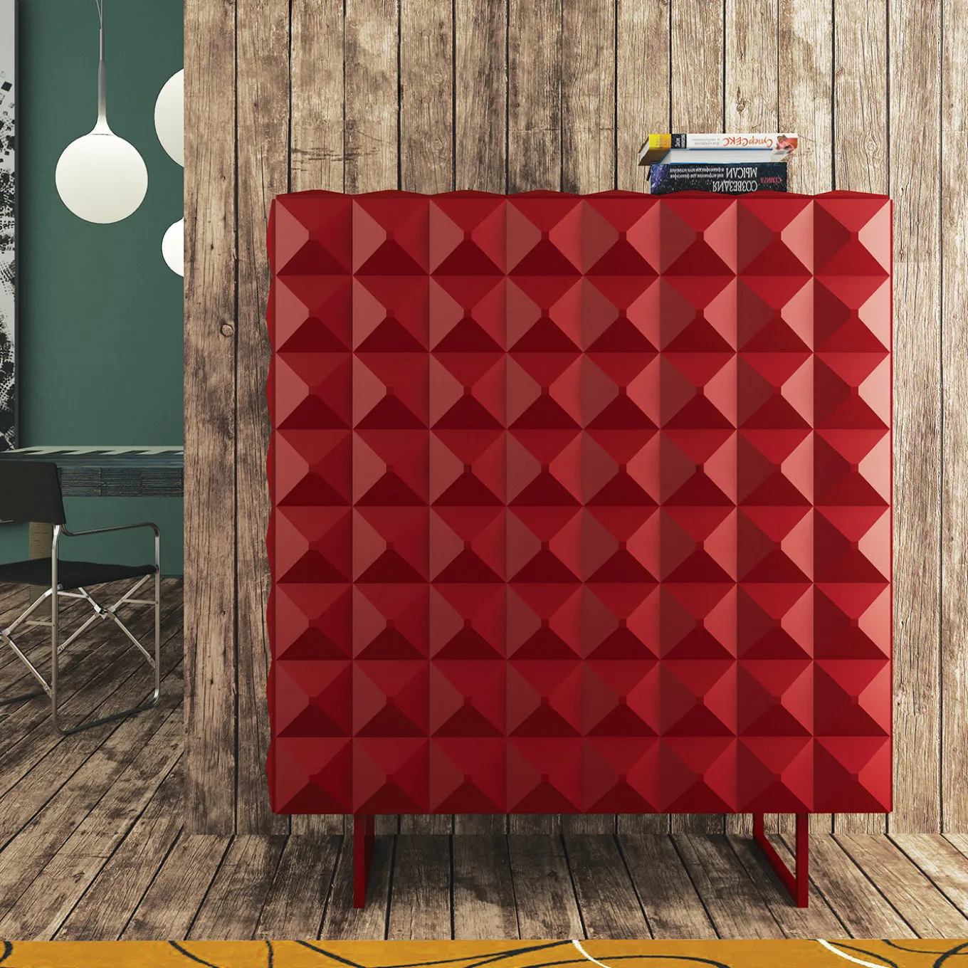 Mobile Belmondo rosso di Bruno Rainaldi