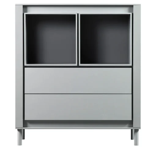 Mobile in Legno Laccato Grigio Opaco #B