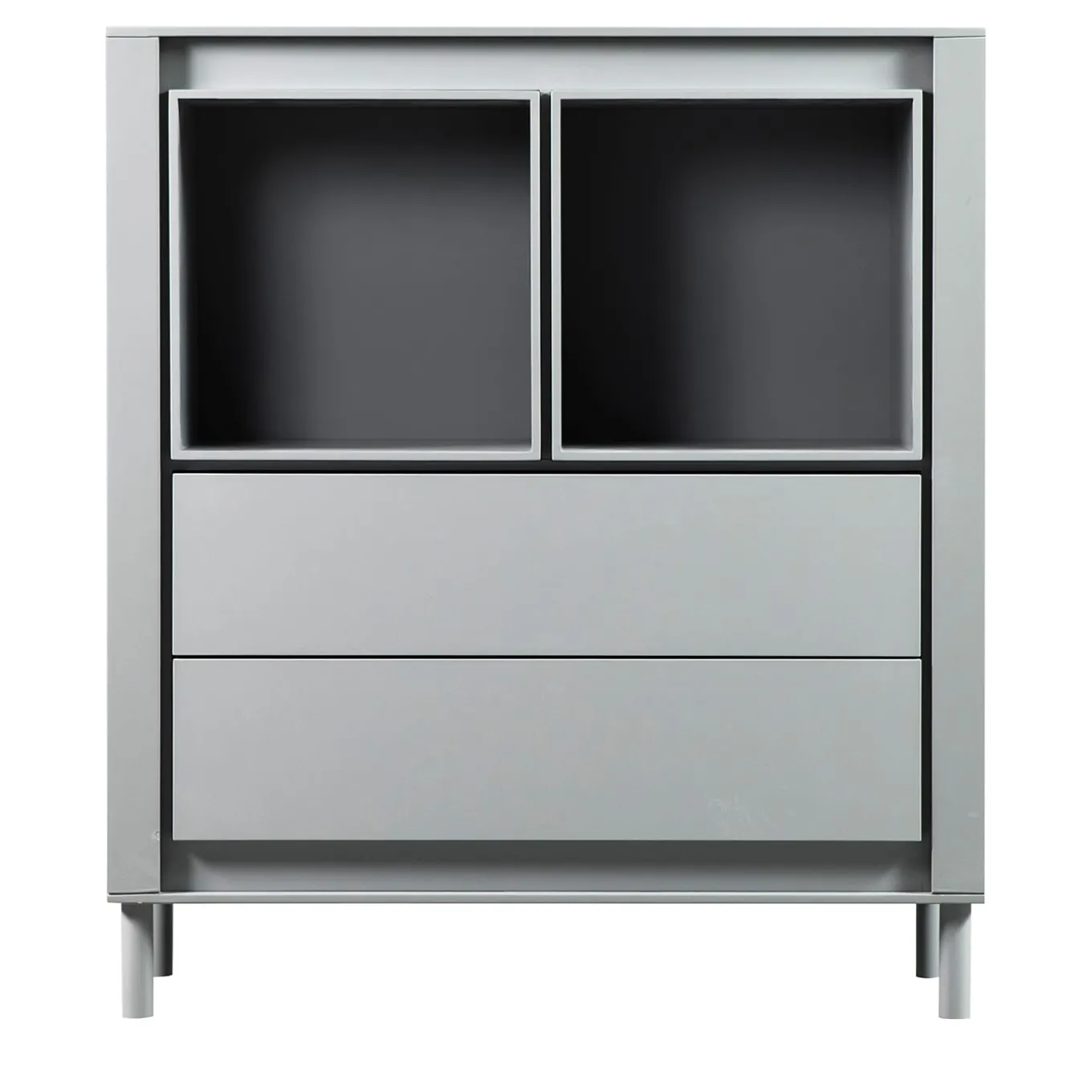Mobile in Legno Laccato Grigio Opaco #B