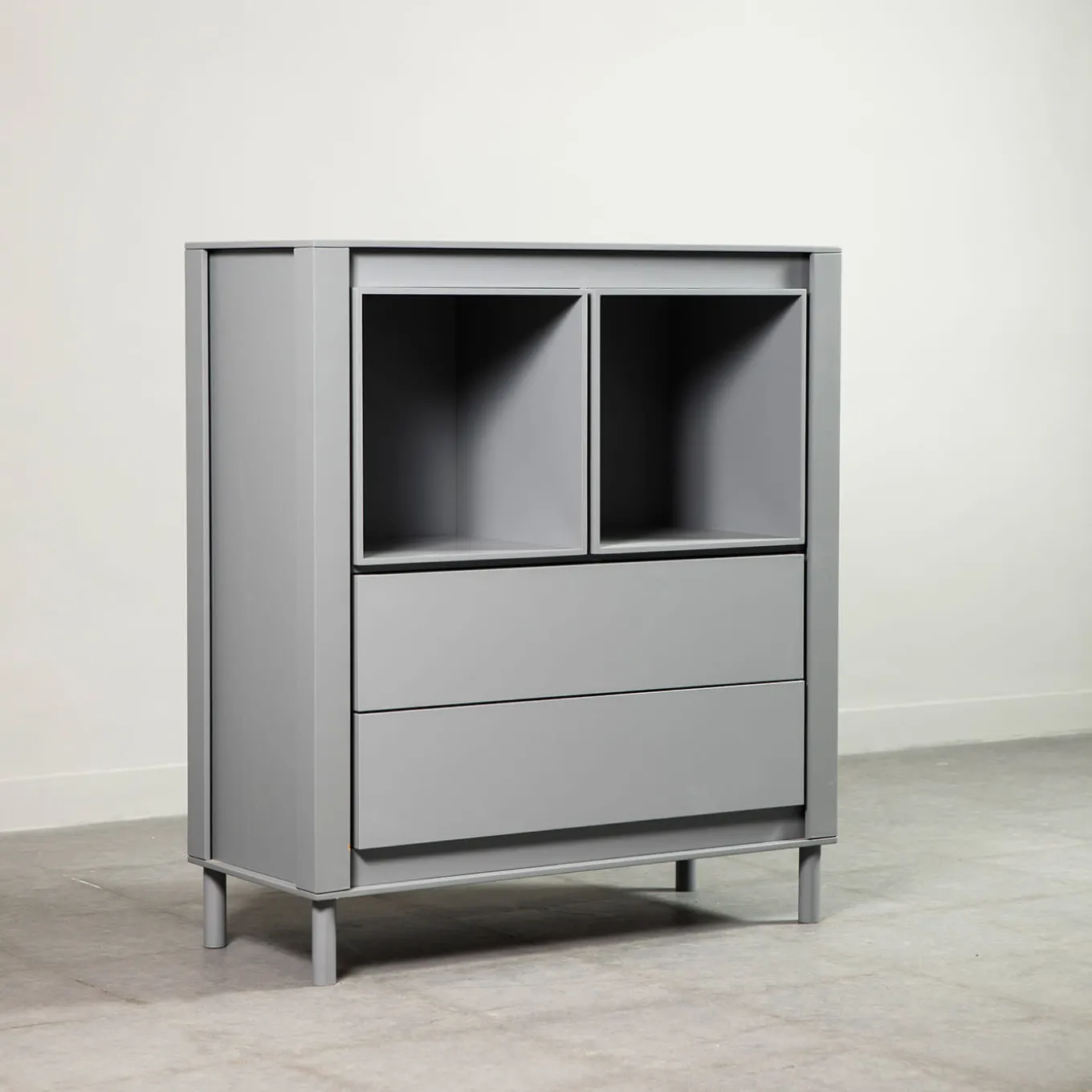 Mobile in Legno Laccato Grigio Opaco #B