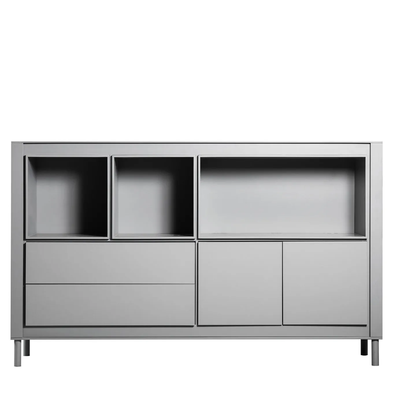 Mobile in Legno Laccato Grigio Opaco #C