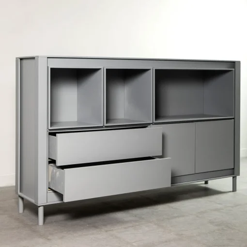 Mobile in Legno Laccato Grigio Opaco #C