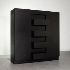 Mobile Rastrero in Rovere Nero Laccato