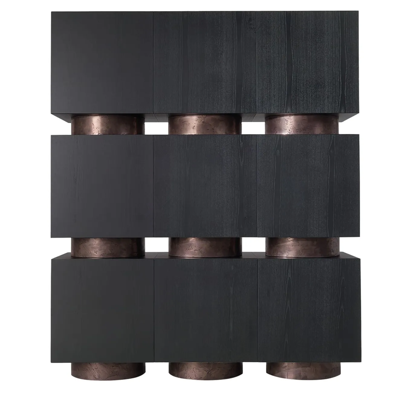 Mobiletto Rubik nero di Dainelli Studio