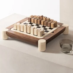Mocambo Chess Draughts Game Set Design di Simone Fanciullacci