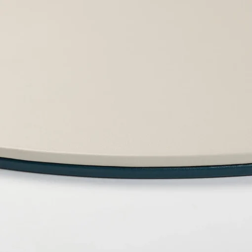 Mondrian Tovaglietta ovale blu Amalfi e bianco Luna