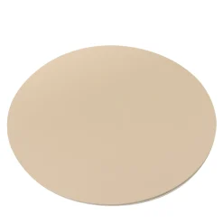 Mondrian Tovaglietta rotonda Cappuccino Beige e Luna White