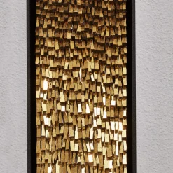 Movimento N221 N222 N223 Set Di 3 Pannelli Decorativi In Vetro Oro