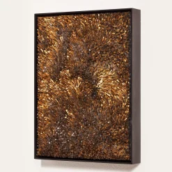 Movimento n253 Pannello decorativo in vetro oro