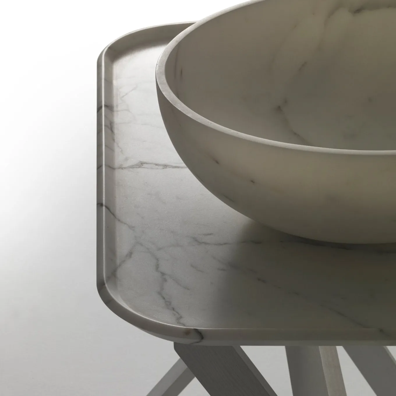 Nabhi Collection Lavabo Bowl N.4 Small in Bianco del Re