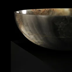 Nabhi Collection Lavabo Bowl N.4 Small in Light Sky Onyx