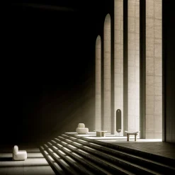 Nara Cocò Desert Storm And White Oak Stool