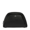 Necessaire Vanity Case in pelle di vitello nera