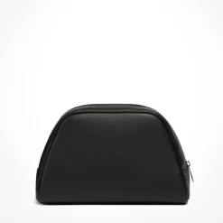 Necessaire Vanity Case in pelle di vitello nera