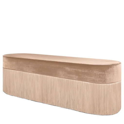 NOOOO Panchina beige con frange