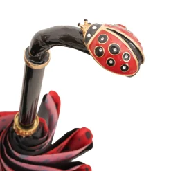 Ombrello Coccinella Lux con manico in ottone