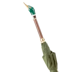 Ombrello Verde con Manico di Germanio Reale