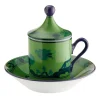 Oriente Italiano Malachite Set di 2 tazze e piattini da caffè espresso