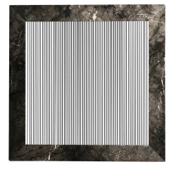 ORU Collection Luxury Grigio Carnico Marmo Quadrato Decorazione da parete