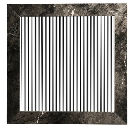 ORU Collection Luxury Grigio Carnico Marmo Quadrato Decorazione da parete