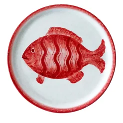 Osteria Set di 6 piatti rossi da frutta 20 cm