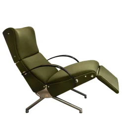 P40 Poltrona lounge verde di Osvaldo Borsani