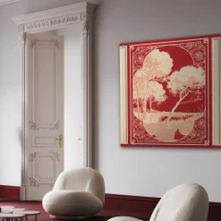 Paesaggio 1 Rinascimento Oro Arte da parete