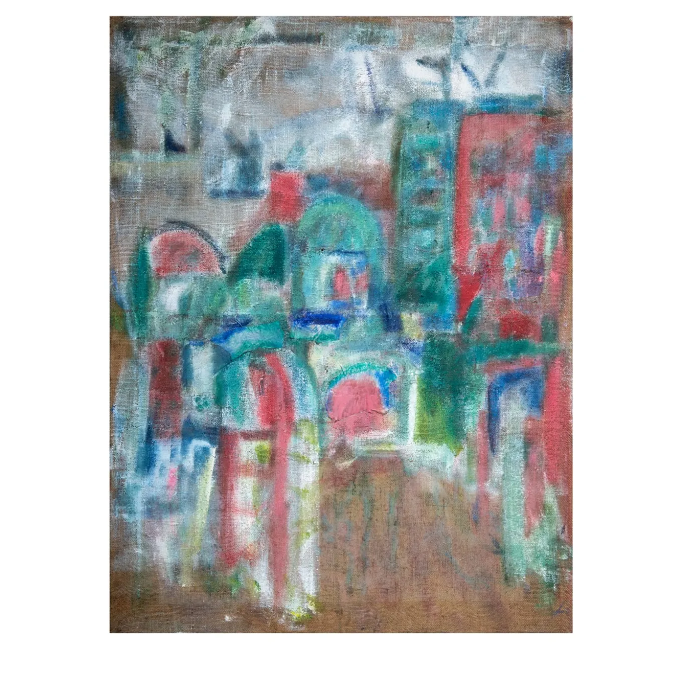 Paesaggio Urbano Dipinto Figurativo