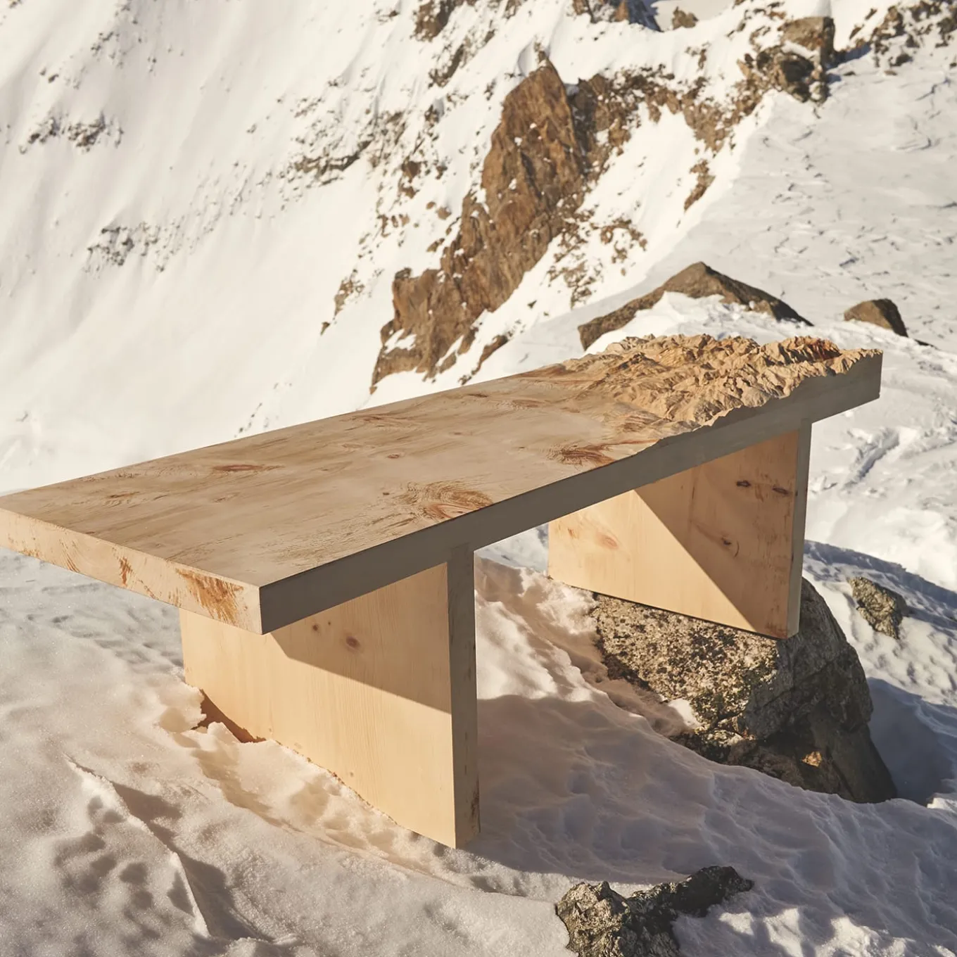 Panca topografica Belvedere designed by Riccardo Vendramin