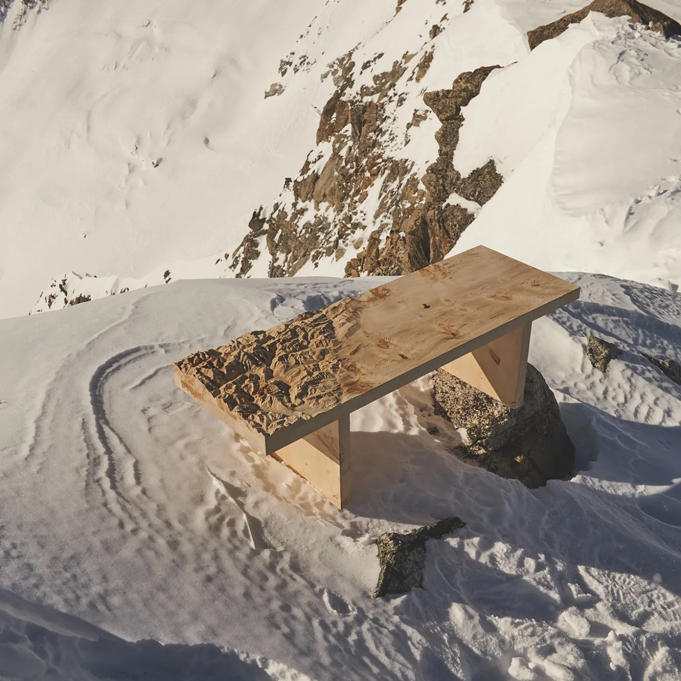 Panca topografica Belvedere designed by Riccardo Vendramin