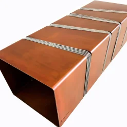 Panchina Cubica in acciaio corten